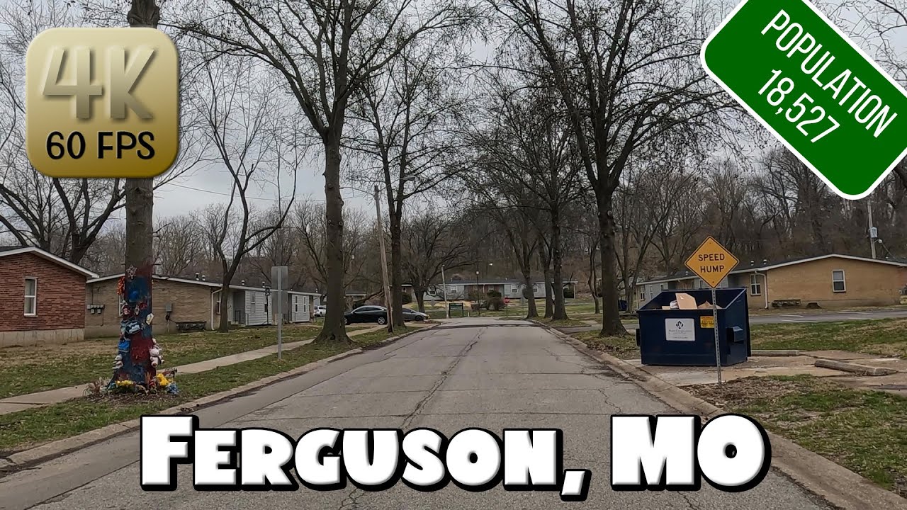 Driving Around Ferguson, Missouri in 4k Video