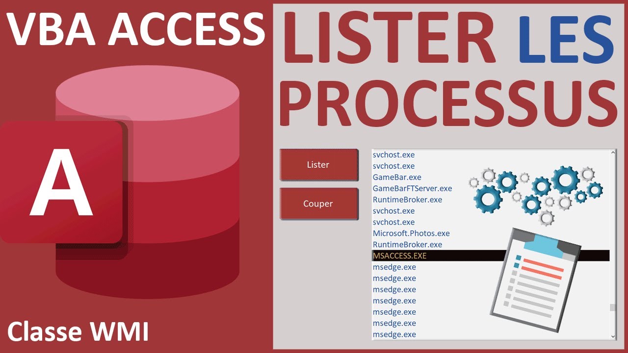 Lister tous les processus Windows en VBA Access