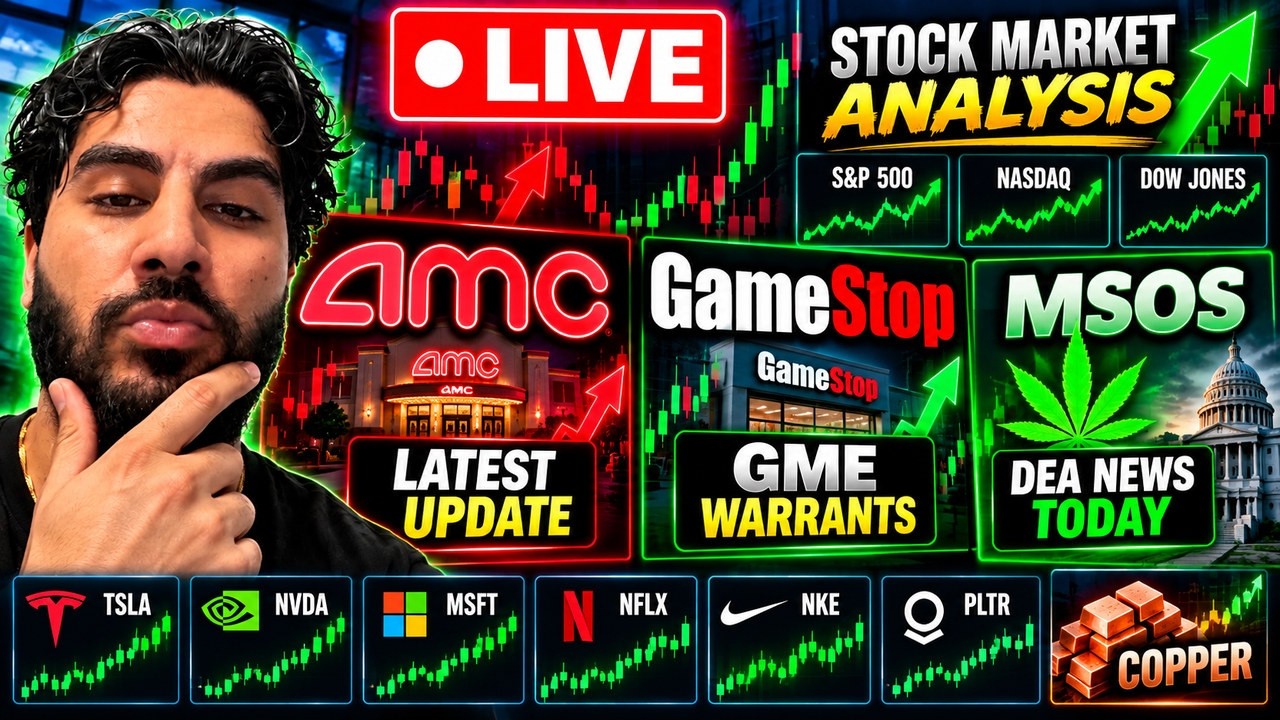 AMC & GAMESTOP LIVE! 🚨 MSOS SURGES, DEA NEWS & GME WARRANTS!