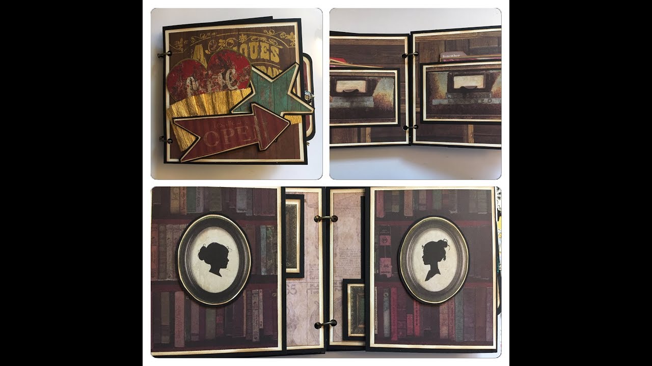 Vintage Flea Market Mini Book Using Michael's Recollections Paper Pad