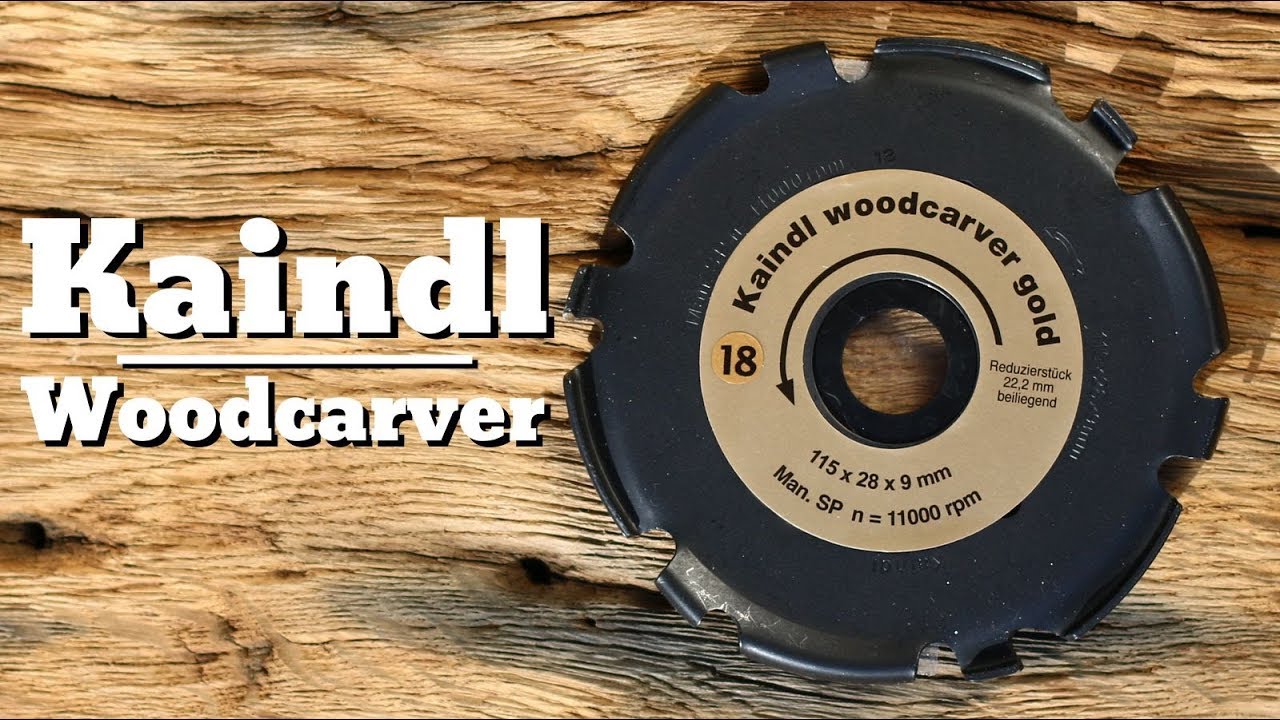 Kaindl Woodcarver Gold für Winkelschleifer Nuten fräsen, Schnitzen, Freihand modelieren