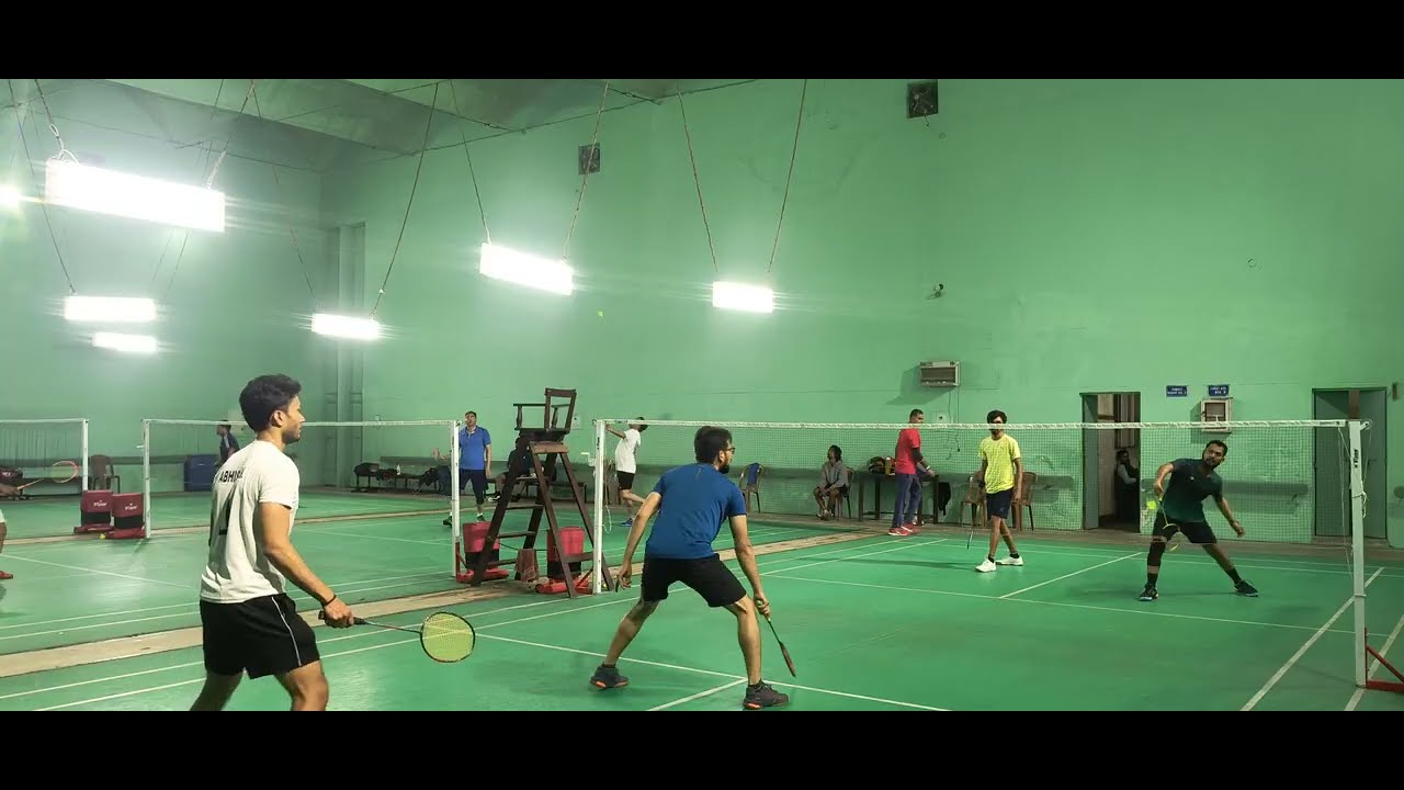 (1325) Abhishek & Vinay vs Ayush & Prashant (Clash of IIT Shuttlers) #badminton #doubles #iitroorkee