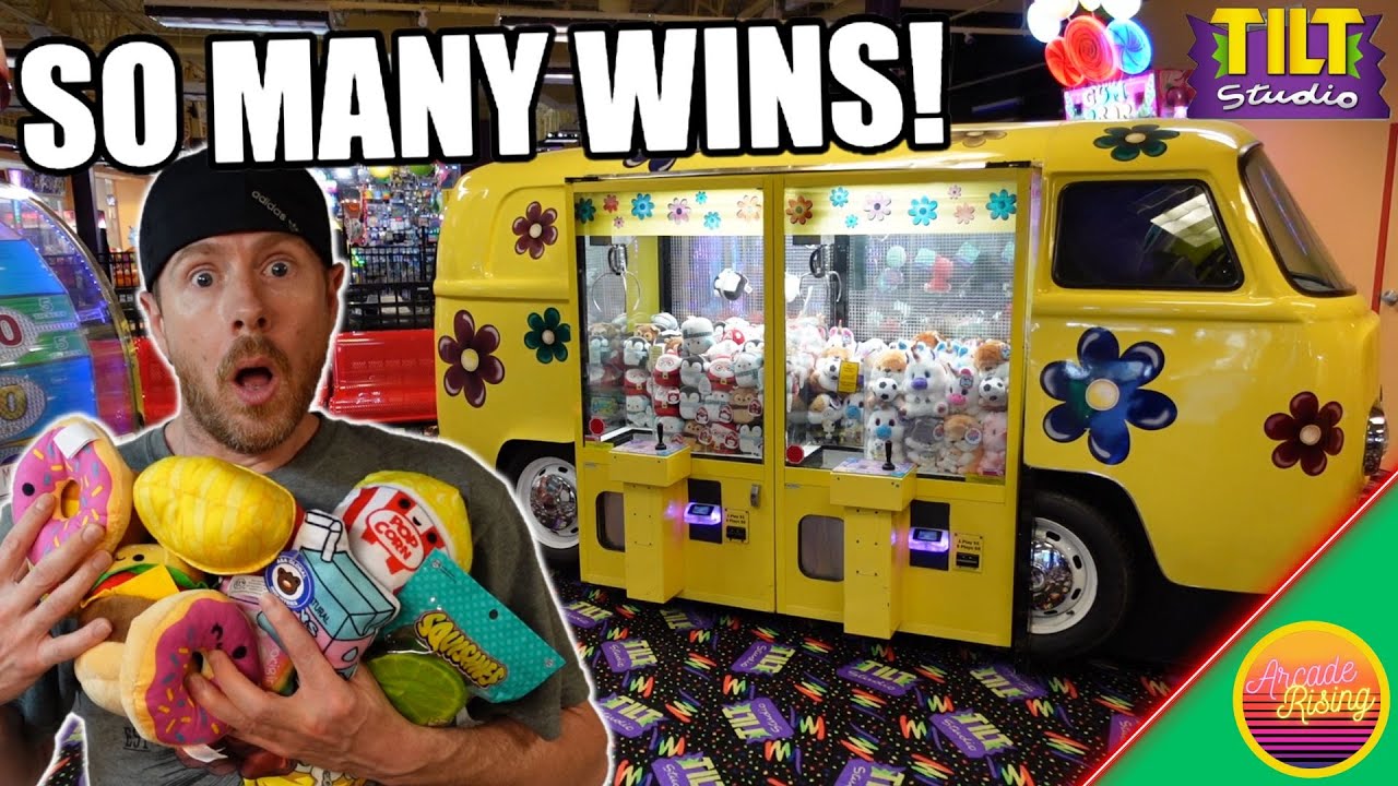 Our Craziest Tilt Studio Claw Machine Video Ever!