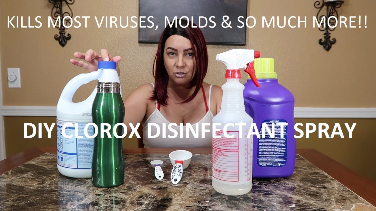 DIY BLEACH SPRAY DISINFECTANT ALSO TO KILL MOLD