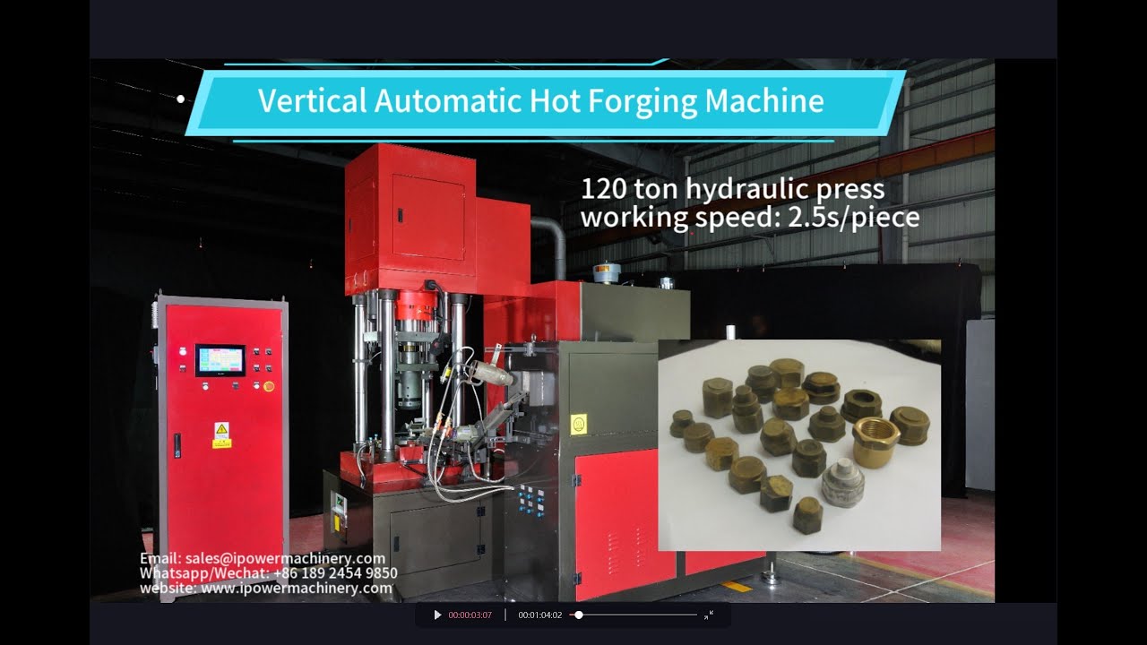 Automatic Vertical forging machine for brass valve bonnets, brass nuts/ Pressing machine