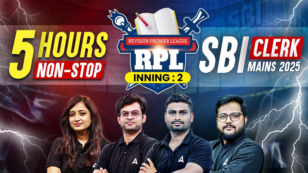 SBI Clerk Mains 2025 | 6-Hour Full Revision | RPL #2 | GA, Quants, English, Reasoning | By Adda247