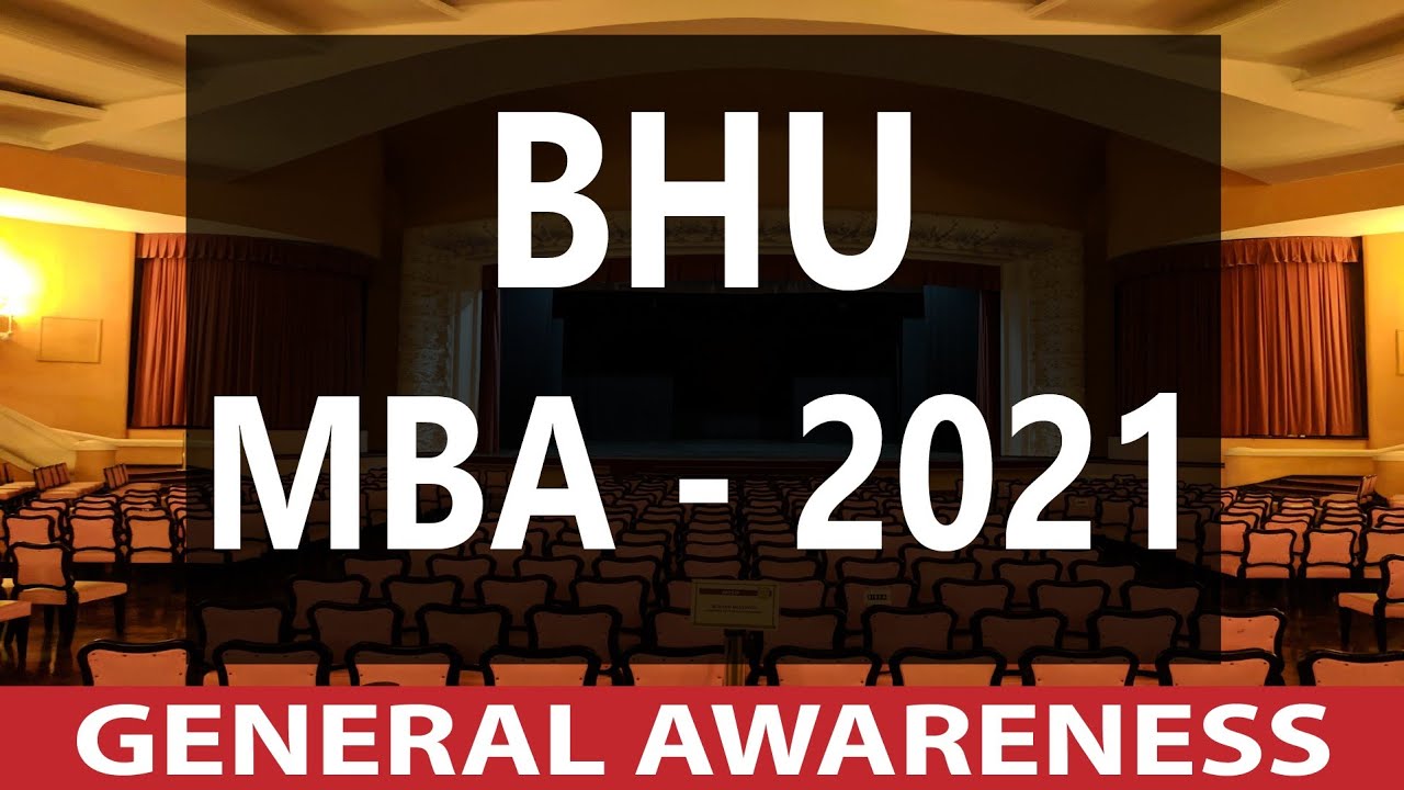 BHU  MBA  Entrance Exam - 2021|  General Awareness - Economy - 2 | CRACK BHU MBA ENTRANCE !