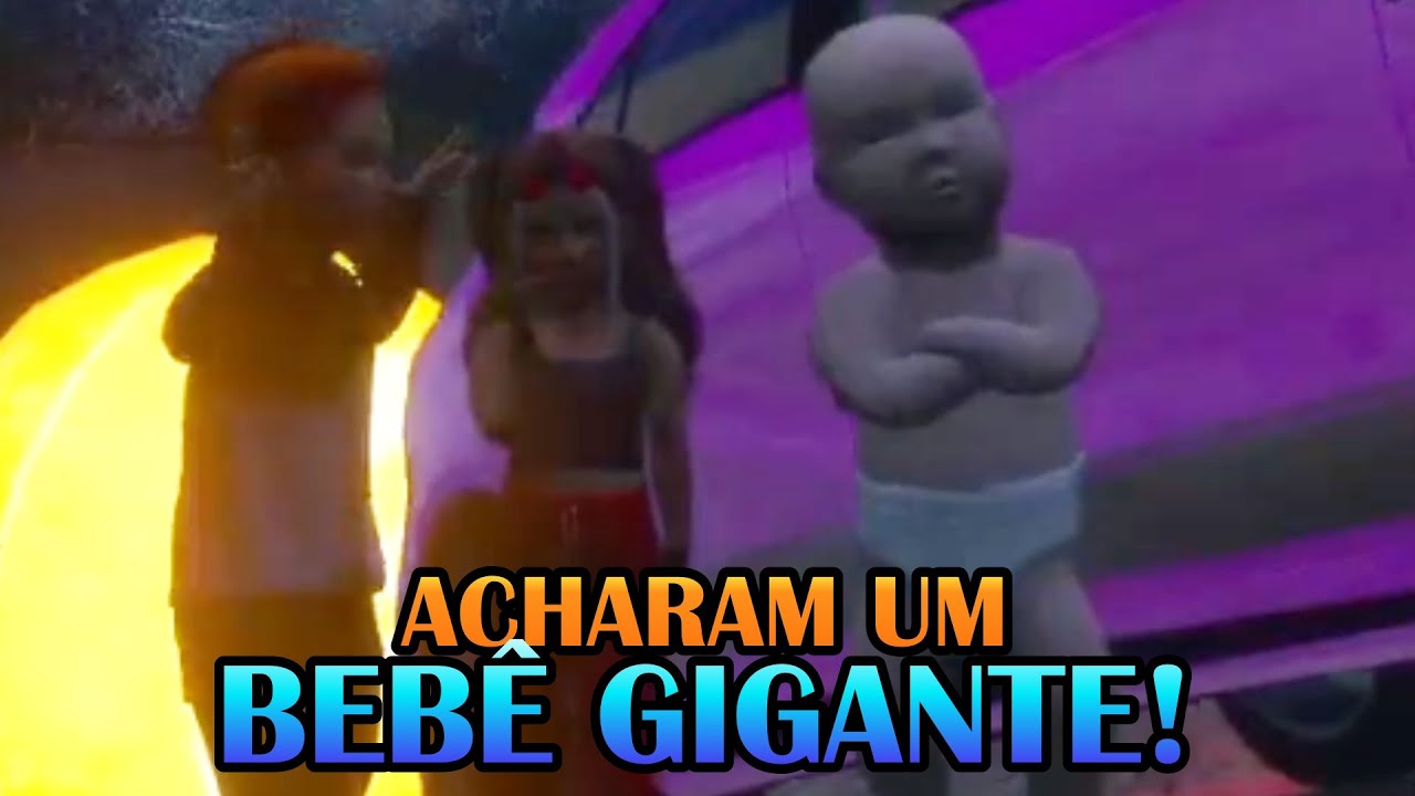 PUDIM. VAVA E MALU E UM BEBÊ GIGANTE BRINCAM COM A BOLA PREFERIDA DO GABE PEIXE | CDA - GTA-RP