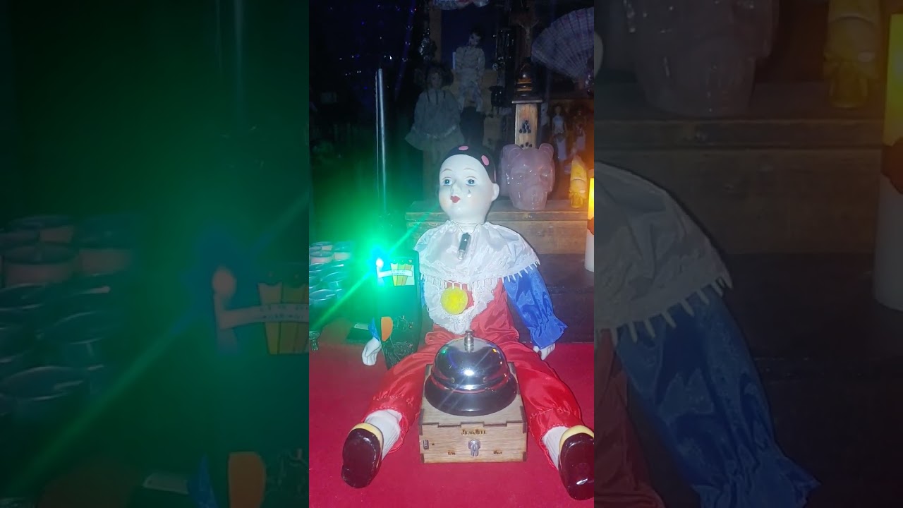 Haunted doll mischievous prankster available on Phantoms Follow eBay. 