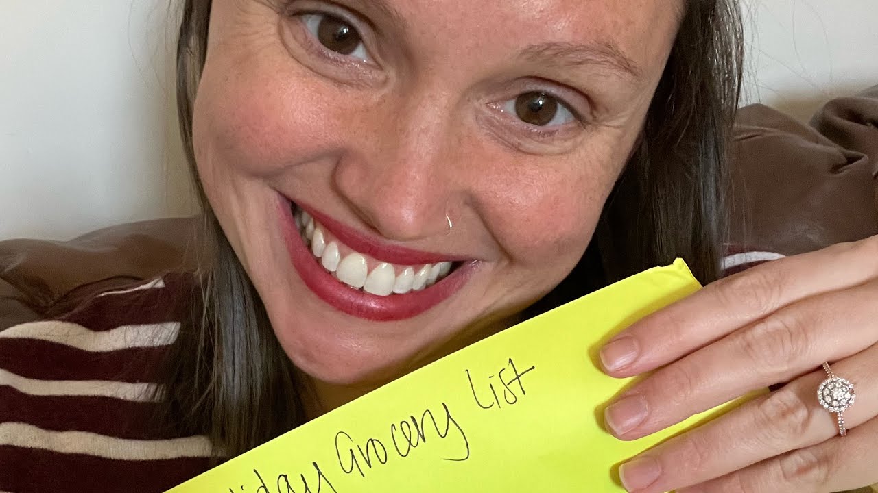 ASMR - Holiday Grocery List - Whisper and Gum Chewing!