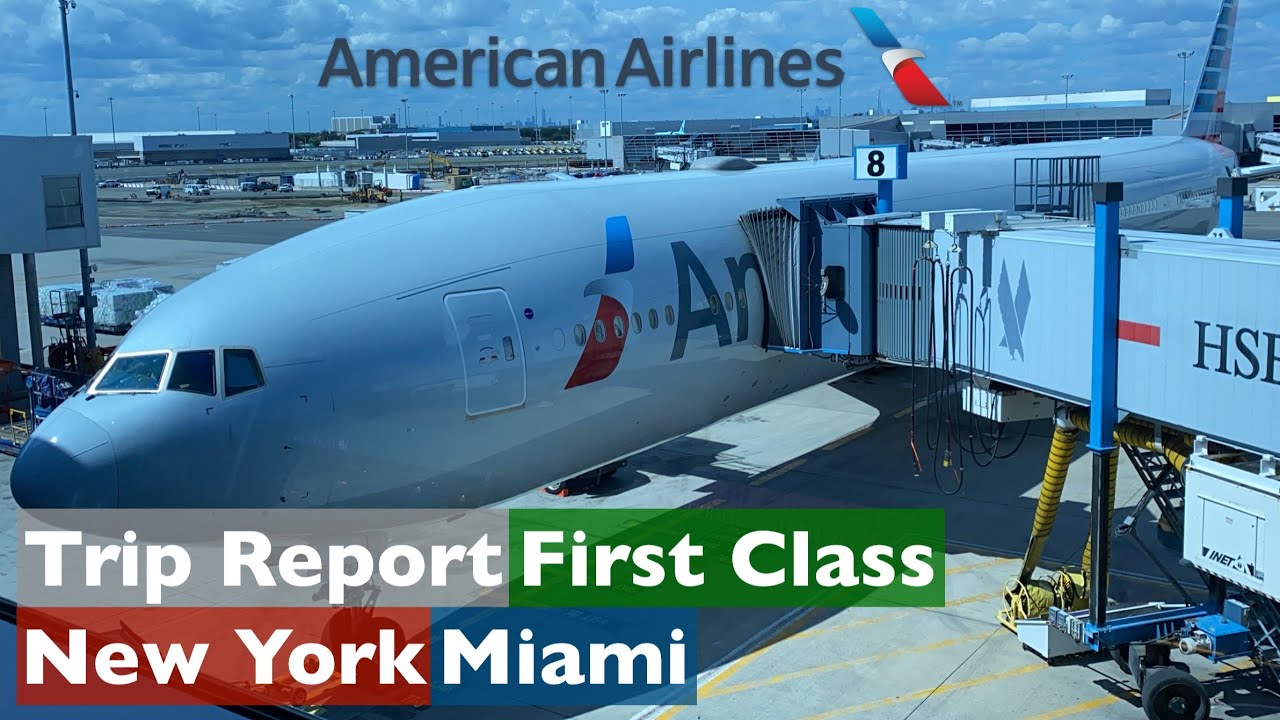 New York (JFK) - Miami (MIA) • American Airlines First Class Boeing 777-300ER (N733AR) • TRIP REPORT