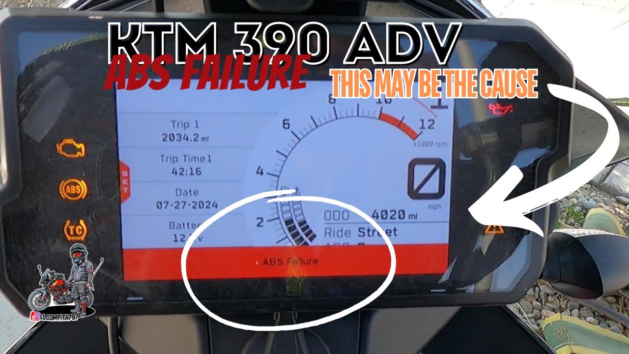 KTM 390 Adventure ABS & MTC Code on Issue Found. #ktm #ktm390adventure #ktm390codeissue