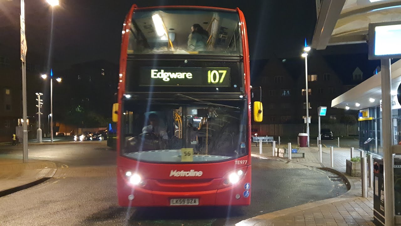 LK59DZA TE977 Metroline Enviro 400 Trident 107 to Edgware