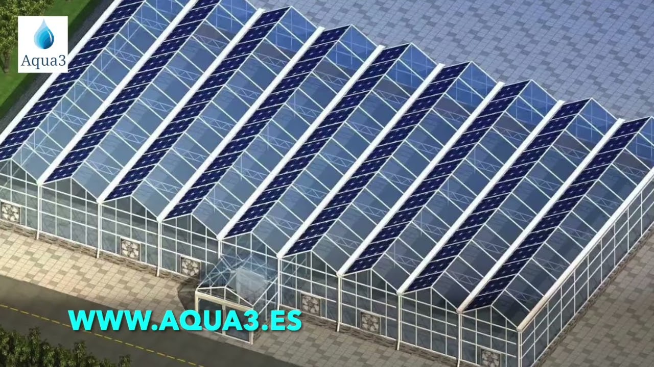 VIVERO HIDROPÓNICO AQUA3 -SOLAR STATION GREENHOUSE