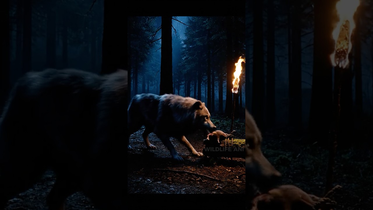 The wolf&rsquo;s lightning fast reflex before the trap #animals #wolf #trap