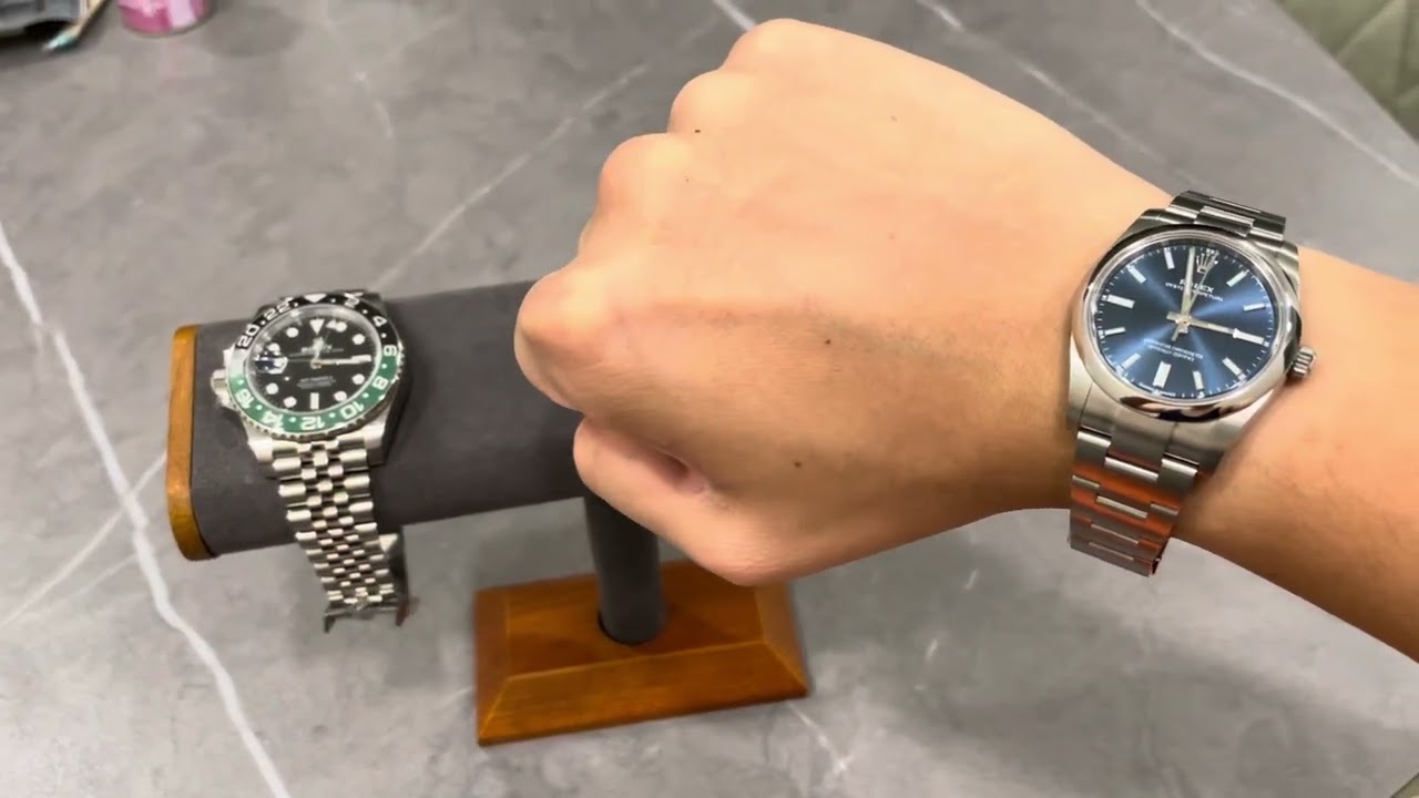 Size comparison between GMT Master II and Oyster Perpetual 34!