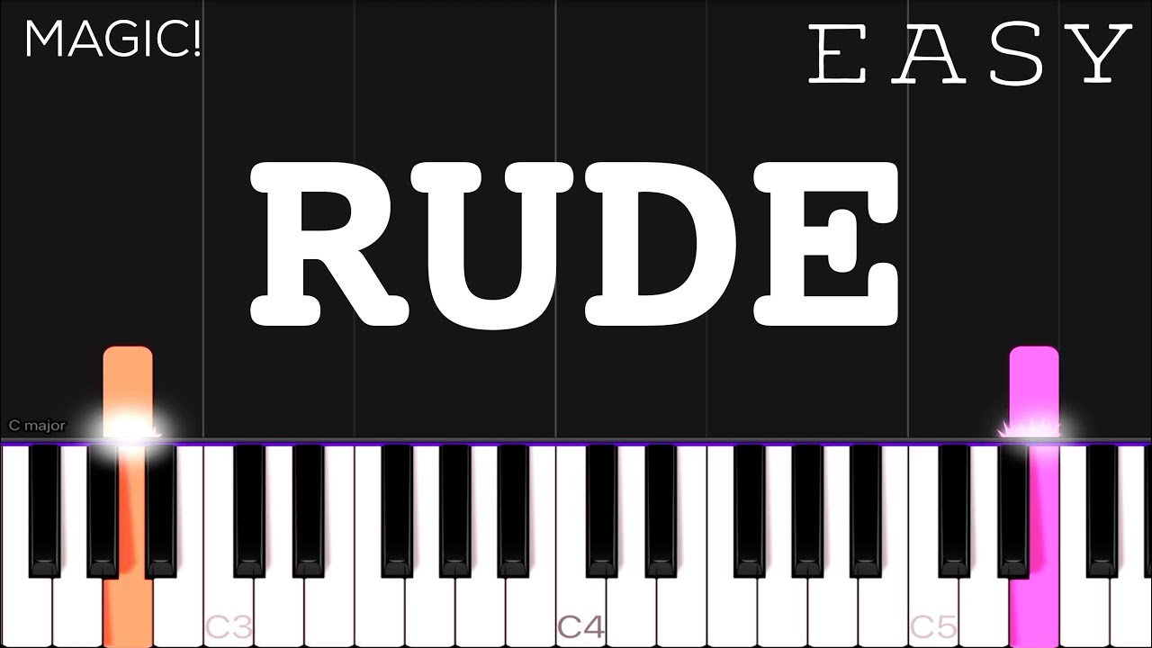 MAGIC! - Rude | EASY Piano Tutorial
