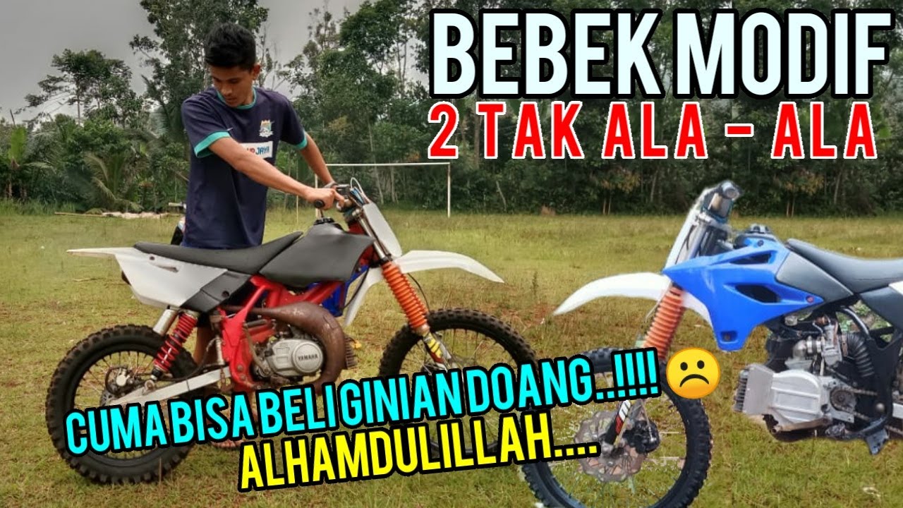Proses Rakit Motor Trail Bebek Modif 2 Tak Yamana F1ZR - Modifikasi Motor Bebek Jadi Trail