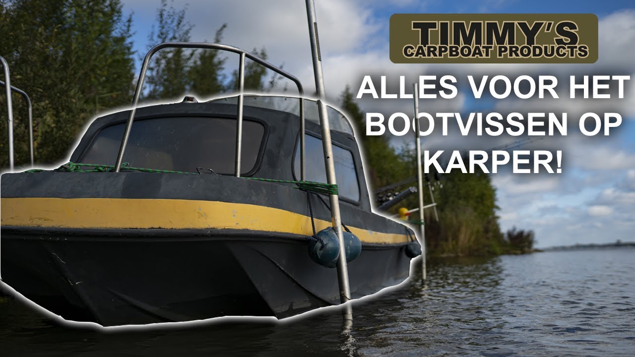Steekstokken en rodpod houders voor het #bootvissen op karper - Timmy's Carpboat Products