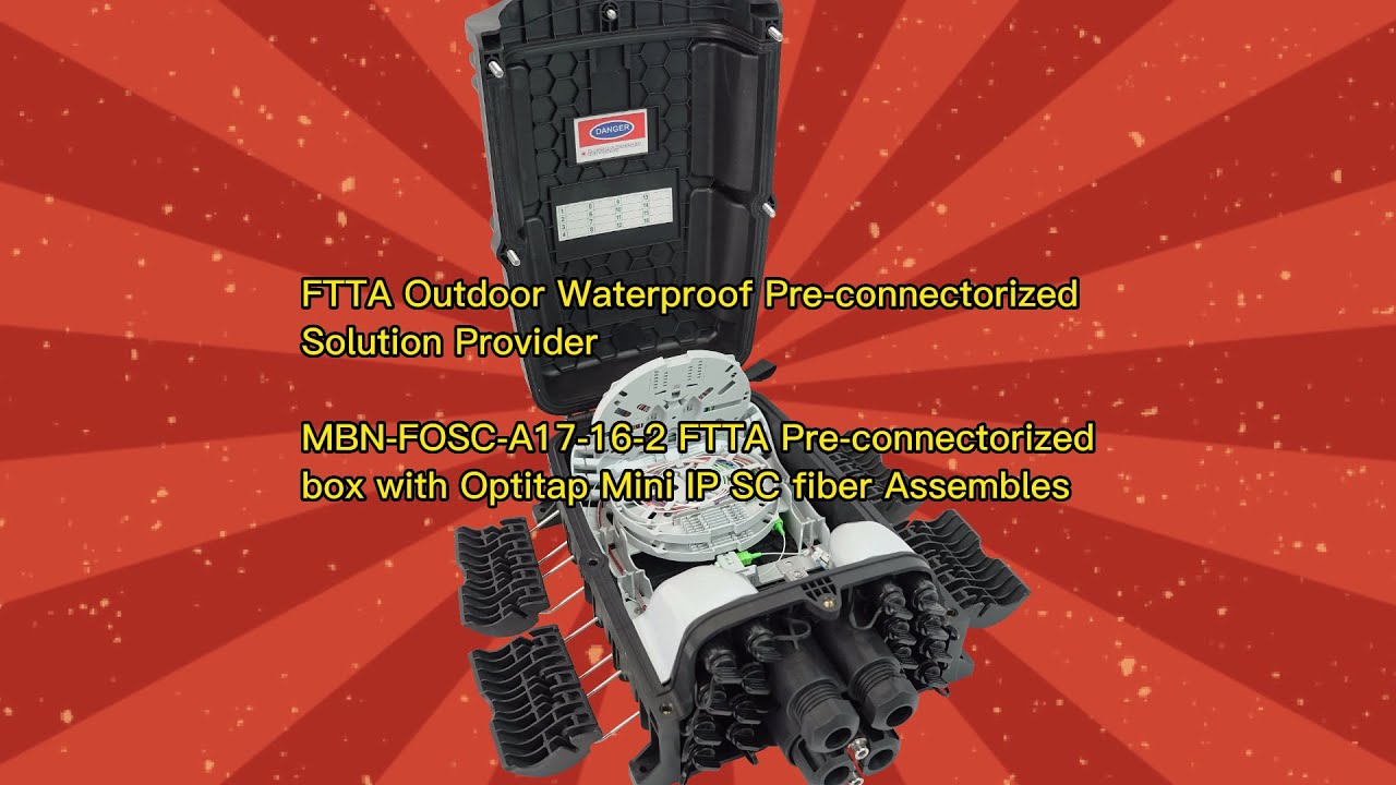 MBN-FOSC-A17-16-2 FTTA Pre-connectorized box with Optitap Mini IP SC/Huawei  SC fiber Assembles