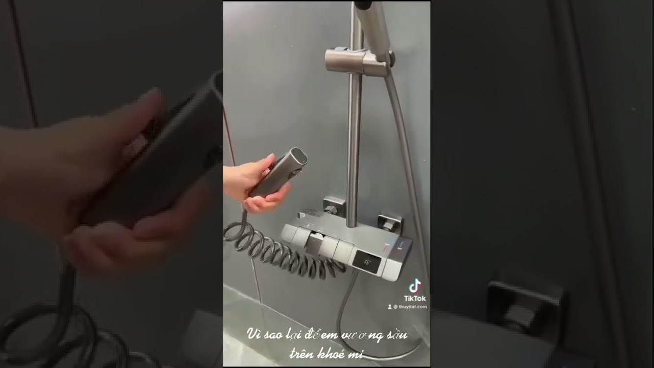 Sen C&acirc;y Tắm Đứng, Sen C&acirc;y Ph&iacute;m Đ&agrave;n, Bảng B&aacute;o Nhiệt Độ N&oacute;ng Lạnh, Đồng Mạ NaNo Chống Xước