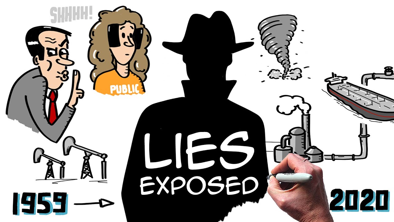 The LIES of oil companies about Climate Change since 1959 | Drawing Story