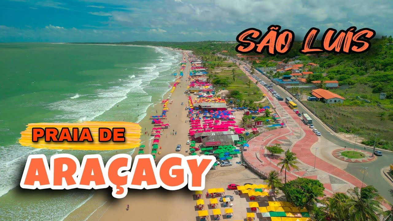PRAIA DE ARAÇAGY NA ILHA DE SÃO LUÍS MARANHÃO #drone #dji #mini3pro