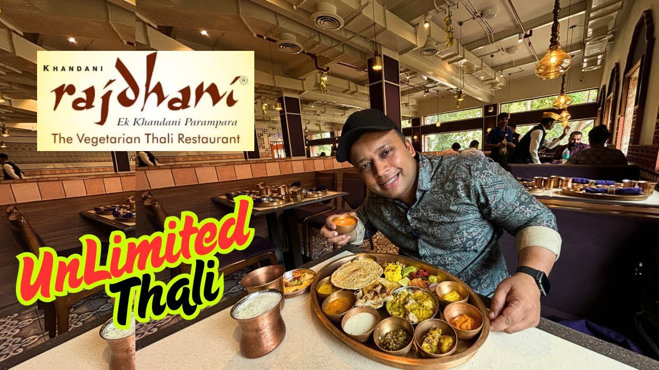 Unlimited Rajdhani Thali in Mumbai | Aamras Puri |  Jalebi | Rajasthani Gujarati Thali | Food Vlog❤️