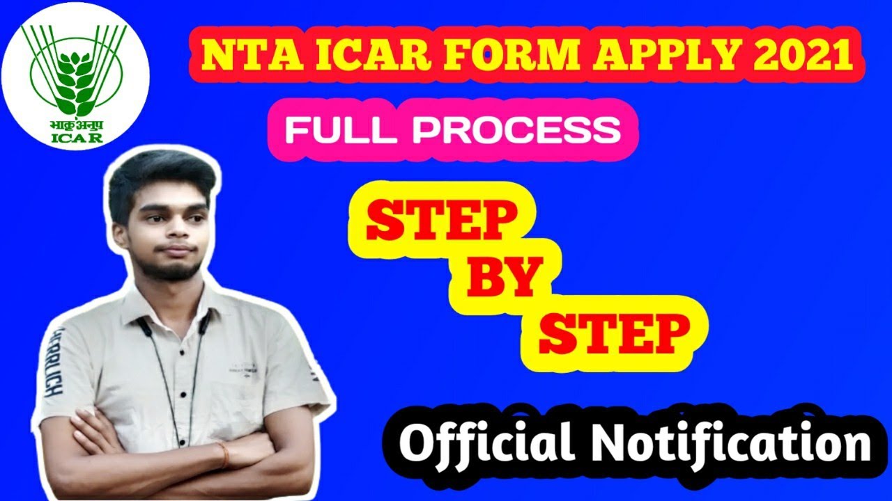 NTA ICAR FORM APPLY 2021 || ICAR APPLICATION STEP BY STEP || ICAR FORM APPLY 2021