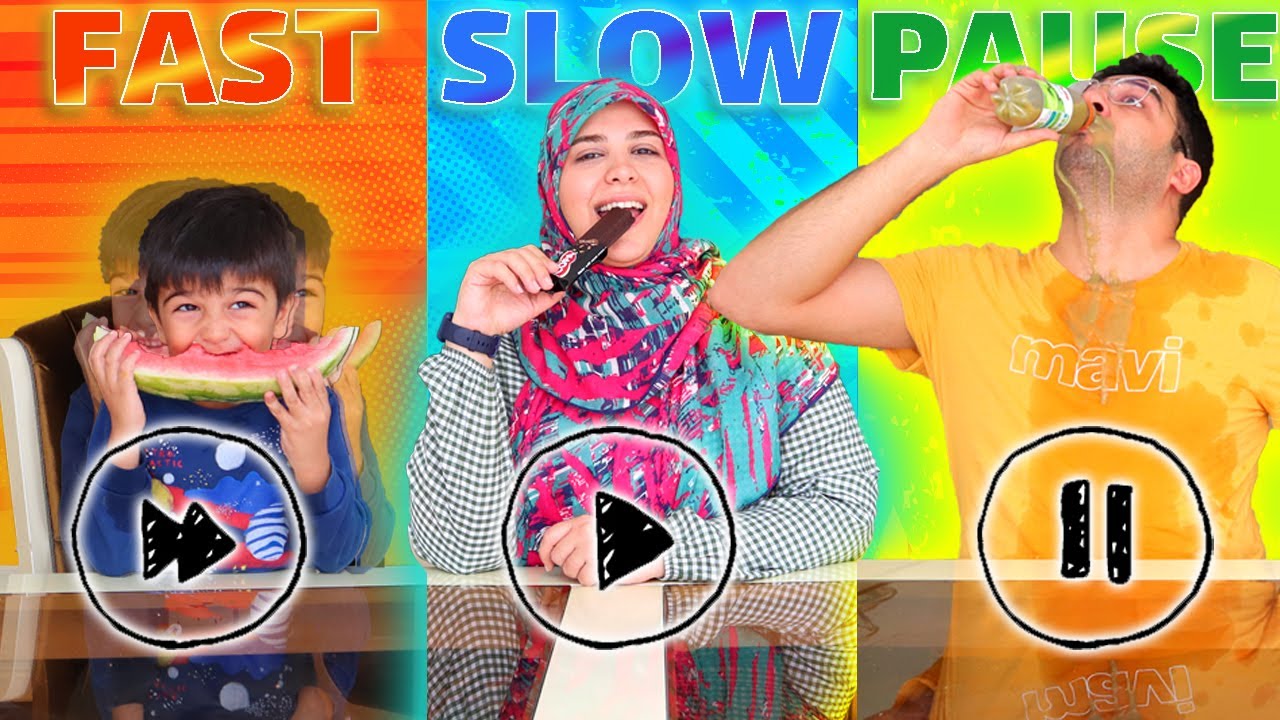 چالش سریع یا آروم خوردن غذا