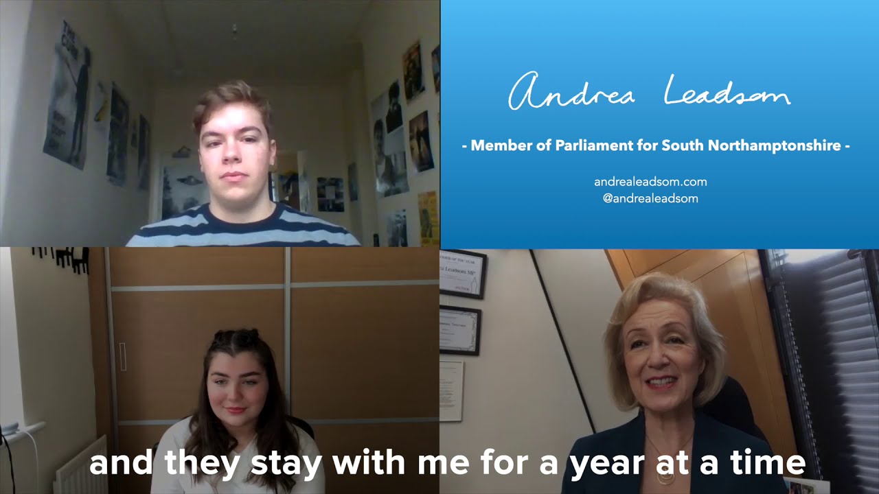 Be my apprentice for 2021! | Andrea Leadsom MP