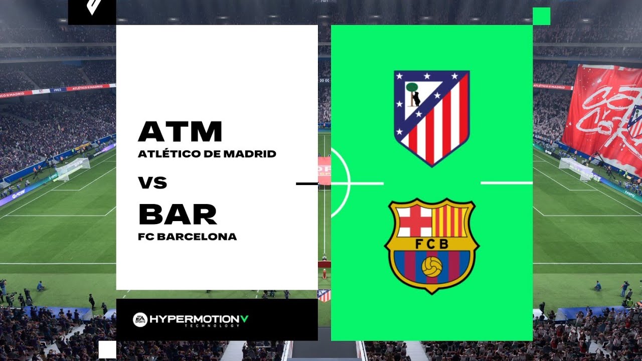 Atletico Madrid vs Barcelona | FC 26 - Copa del Rey Full Match Gameplay 4K 