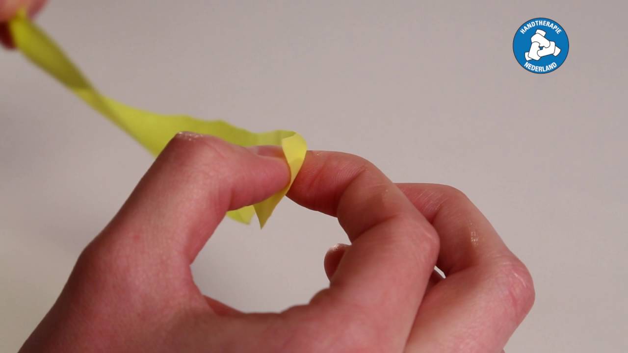 15  Stabilisatie juiste duimpositie met rubber band