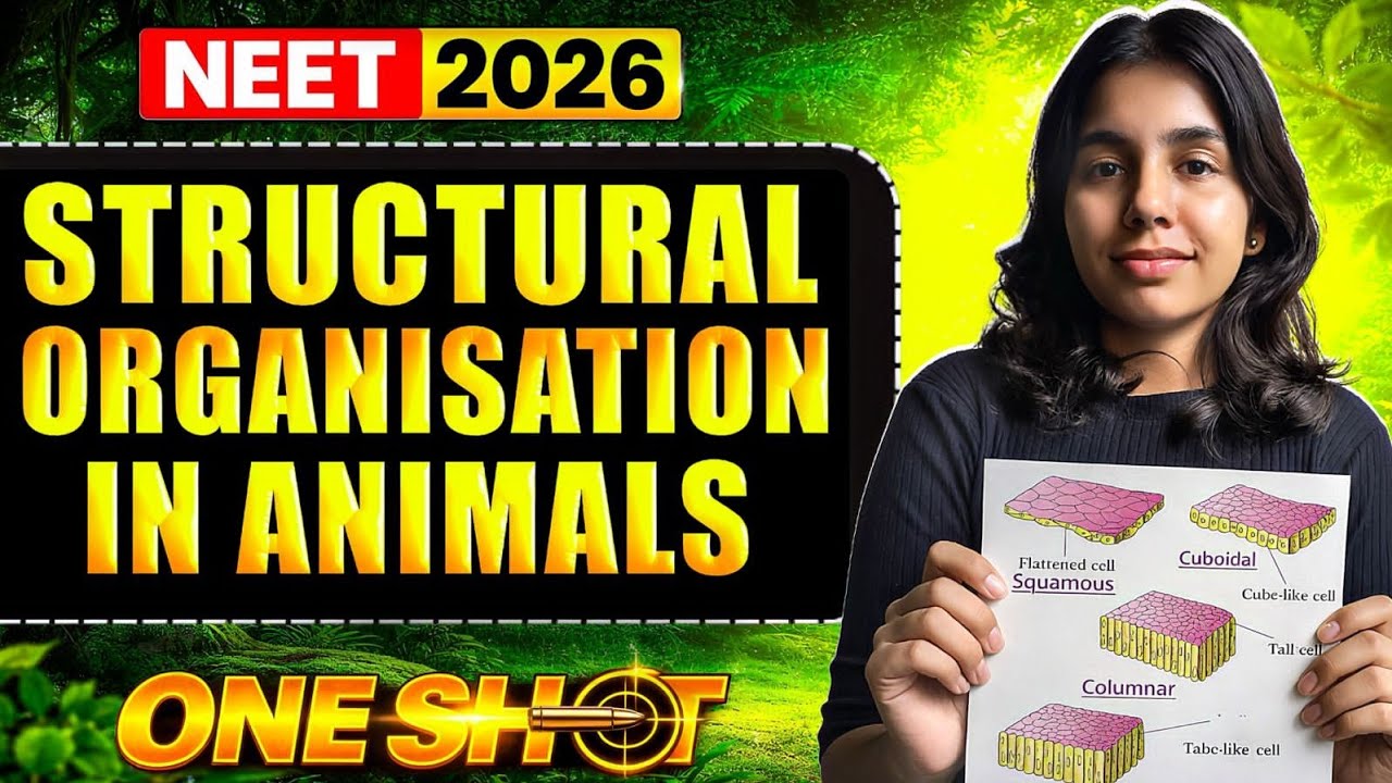 Structural Organisation in Animals (Animal Tissue) NEET 2026 One Shot | Class 11 Biology