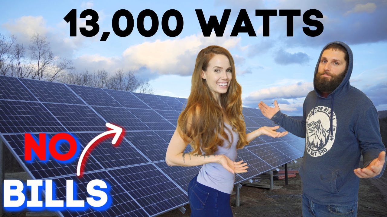 START TO FINISH TIMELAPSE- Couple Builds A Solar POWER PLANT