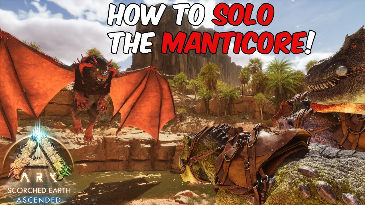How To SOLO the ALPHA Manticore in ARK Survival Ascended #ark #arksurvivalascended #manticore