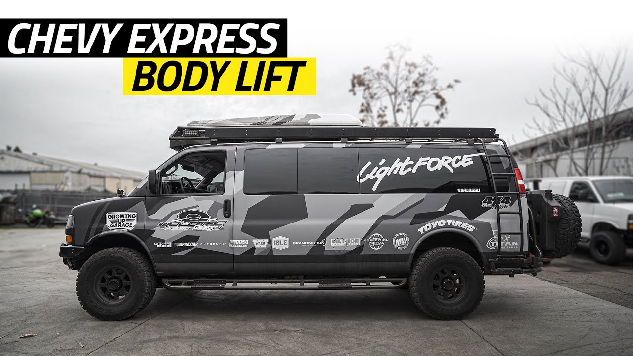 Подъем кузова фургона Chevy Express на 1 дюйм