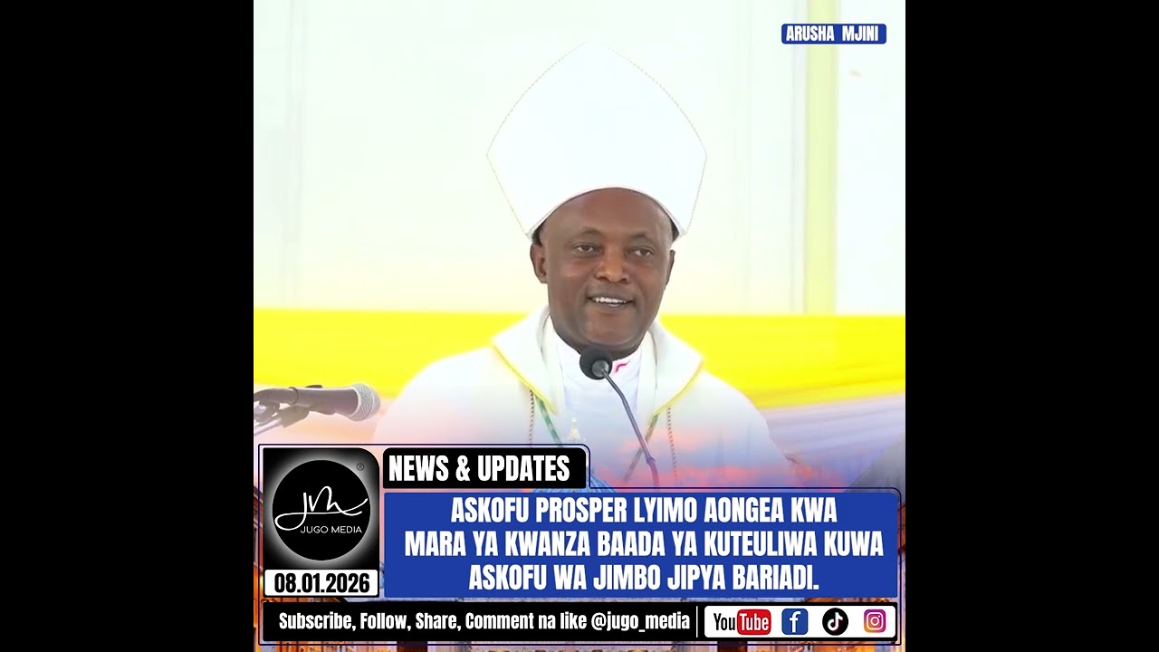 Askofu Prosper Lyimo aongea kwa mara ya kwanza baada ya kuteuliwa kuwa Askofu wa Jimbo Jipya Bariadi