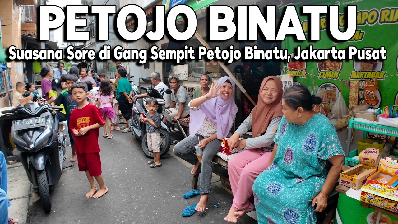 SUASANA SORE DI GANG SEMPIT PETOJO BINATU JAKARTA PUSAT | Real Life in Jakarta Indonesia
