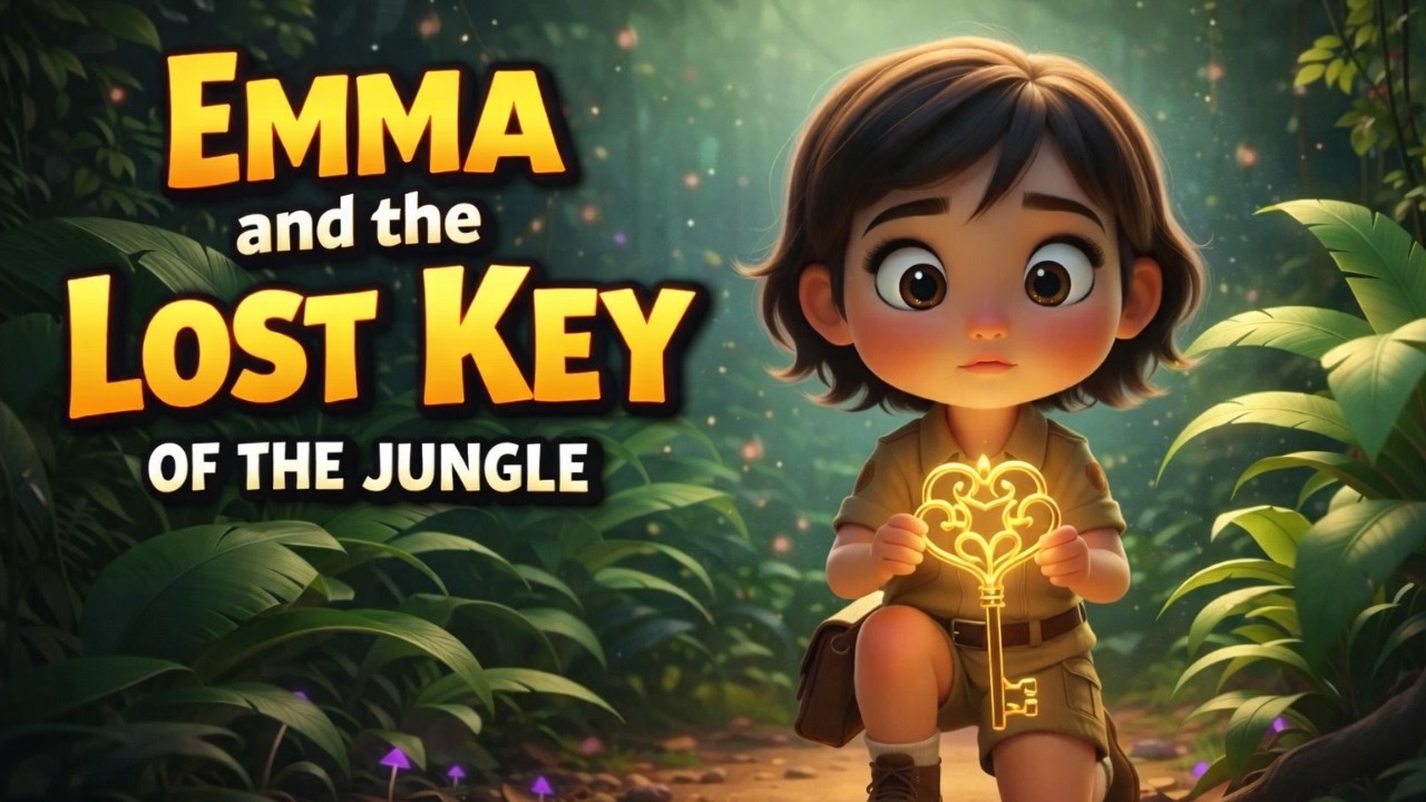 Emma and the Lost Key of the Jungle | English Moral Story for Kids | Bedtime Stories
