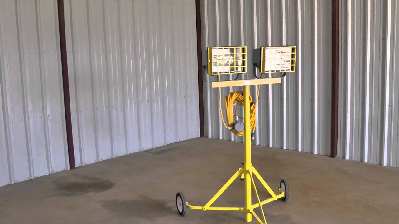 Hazardous Area Light - Tripod Mount - 2 X 400 Watt Metal Lights - Class 1 Div 2