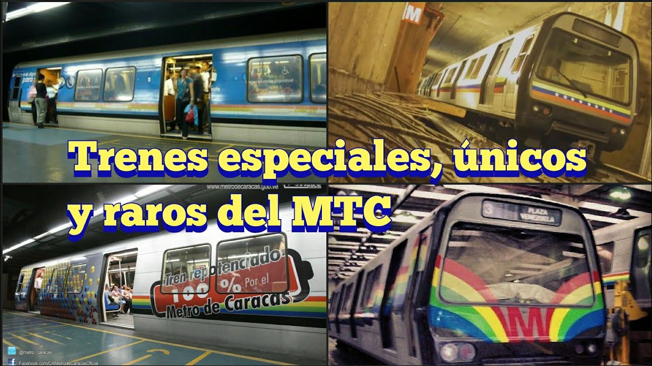 Trenes especiales, únicos y raros del metro de caracas