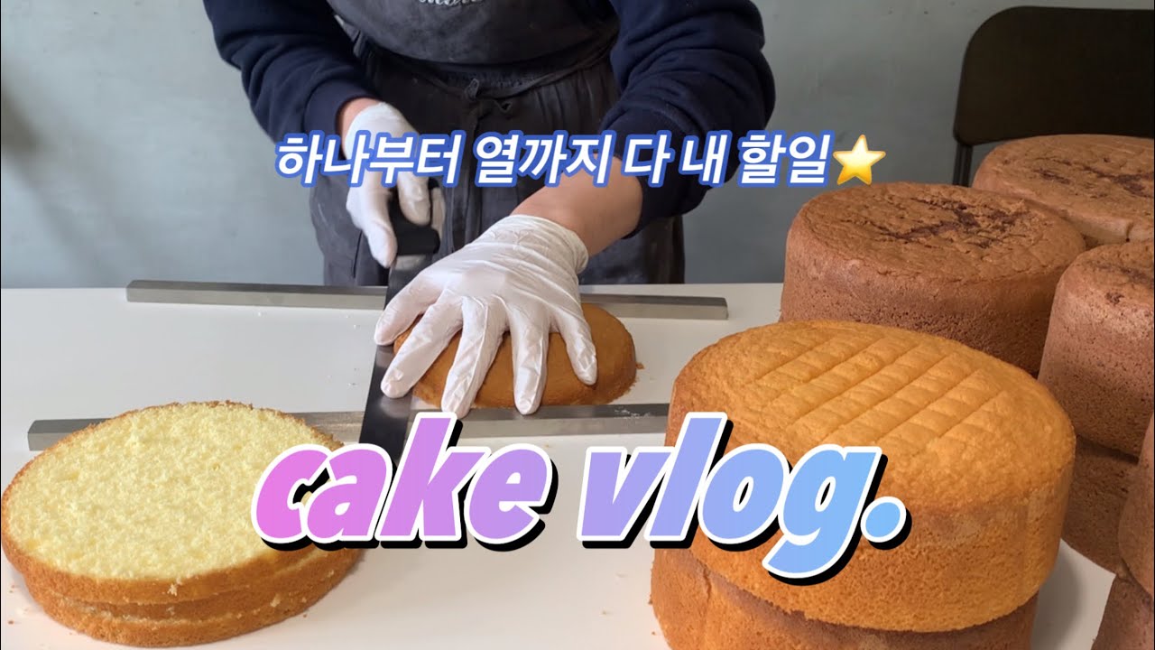 [vlog] 7년차 레터링케이크가게 현실브이로그💖