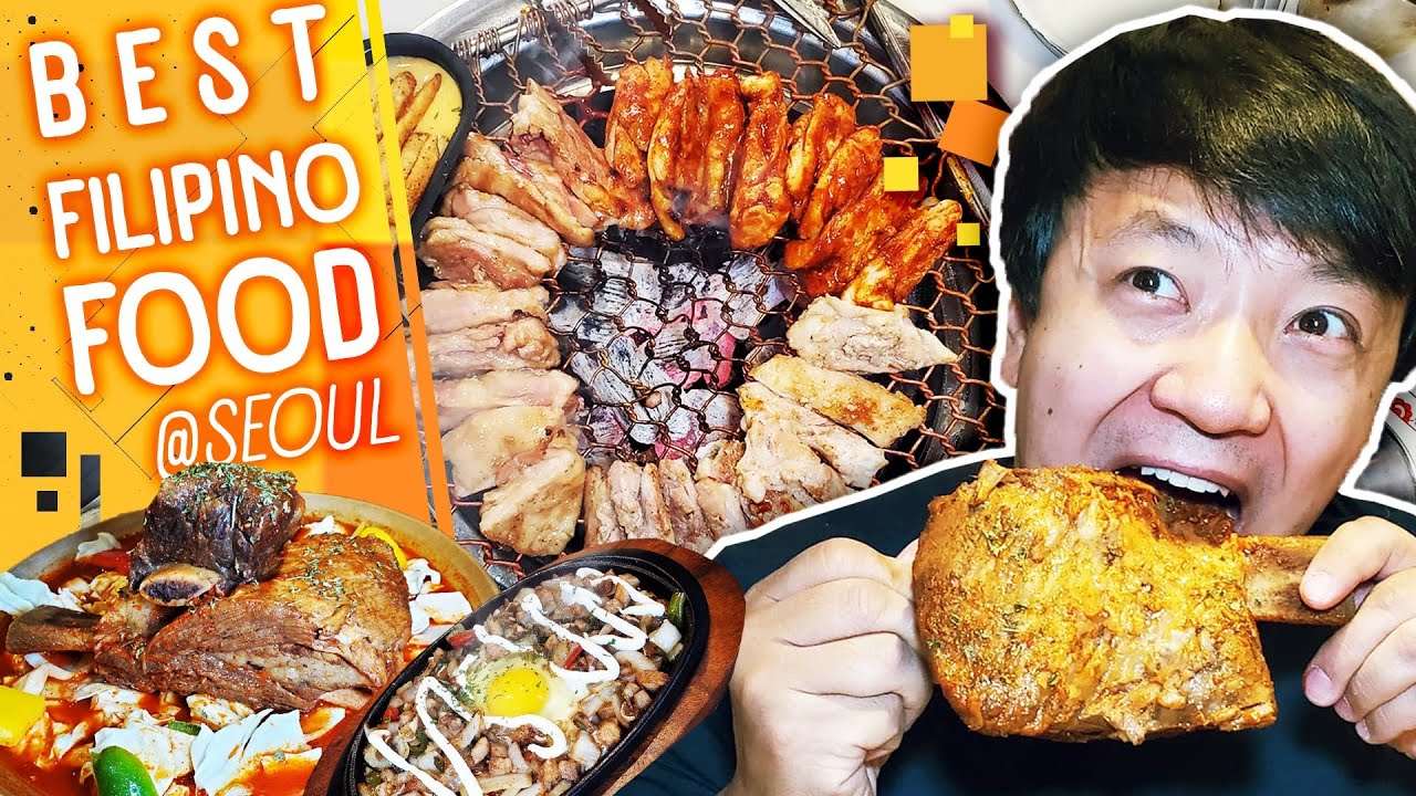 BEST Filipino Food! MASSIVE BEEF RIBS & KOREAN GRILLED CHICKEN in Seoul South Korea