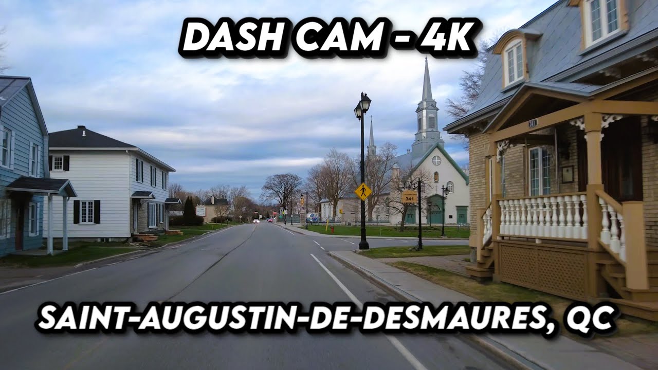 🚗 Journey Through Saint-Augustin-de-Desmaures, Québec in Stunning 4K! 🌆🇨🇦