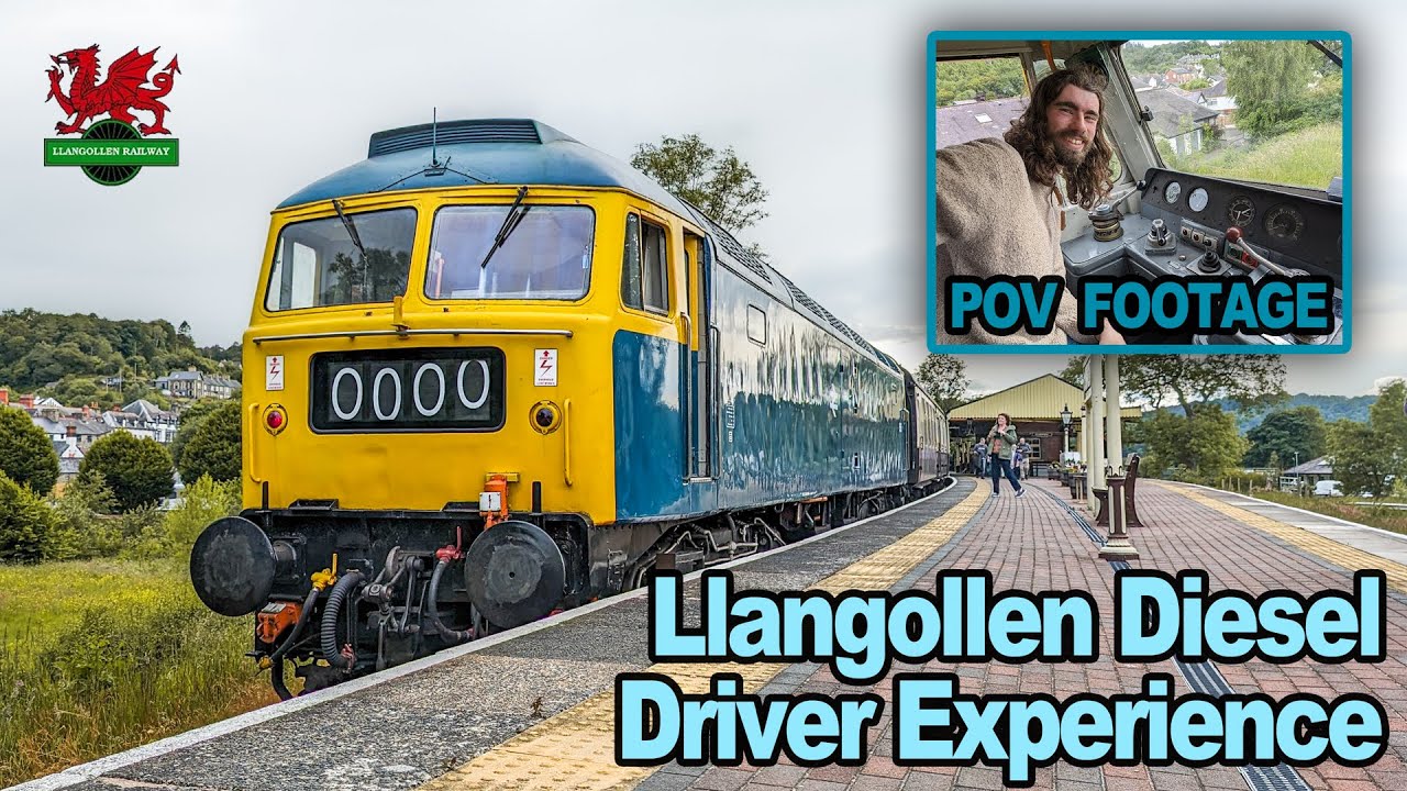 POV FOOTAGE: Driving a Class 47 on The Llangollen Railway 14/06/2024