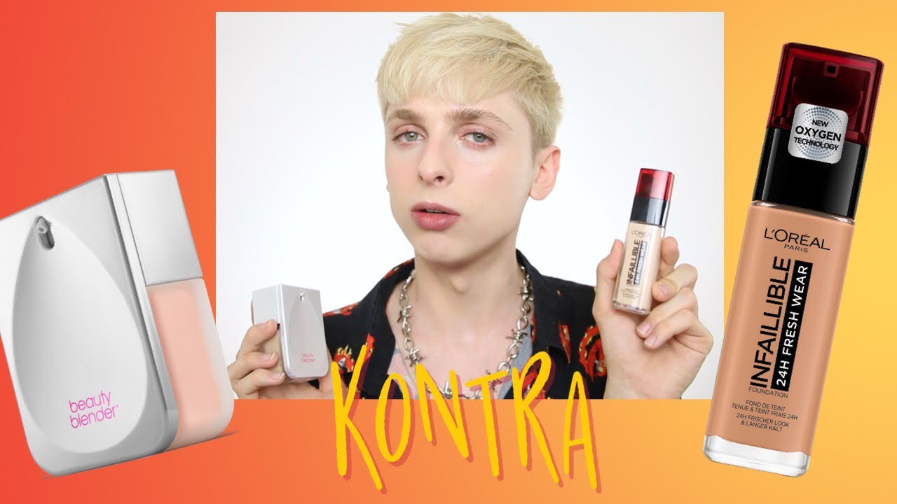 BeautyBlender Bounce konta Loreal Infallible 24h Fresh Wear