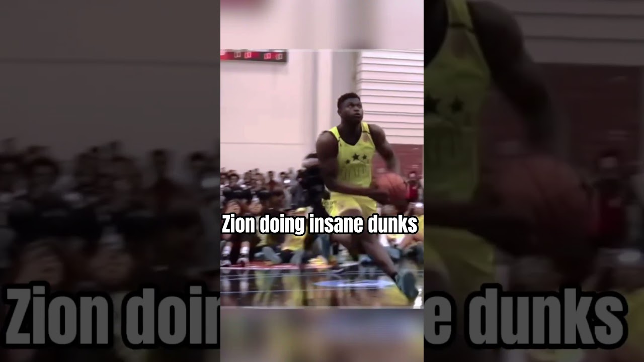 Girl does simple dunk vs Zion #trending #zionwilliamson #dunk