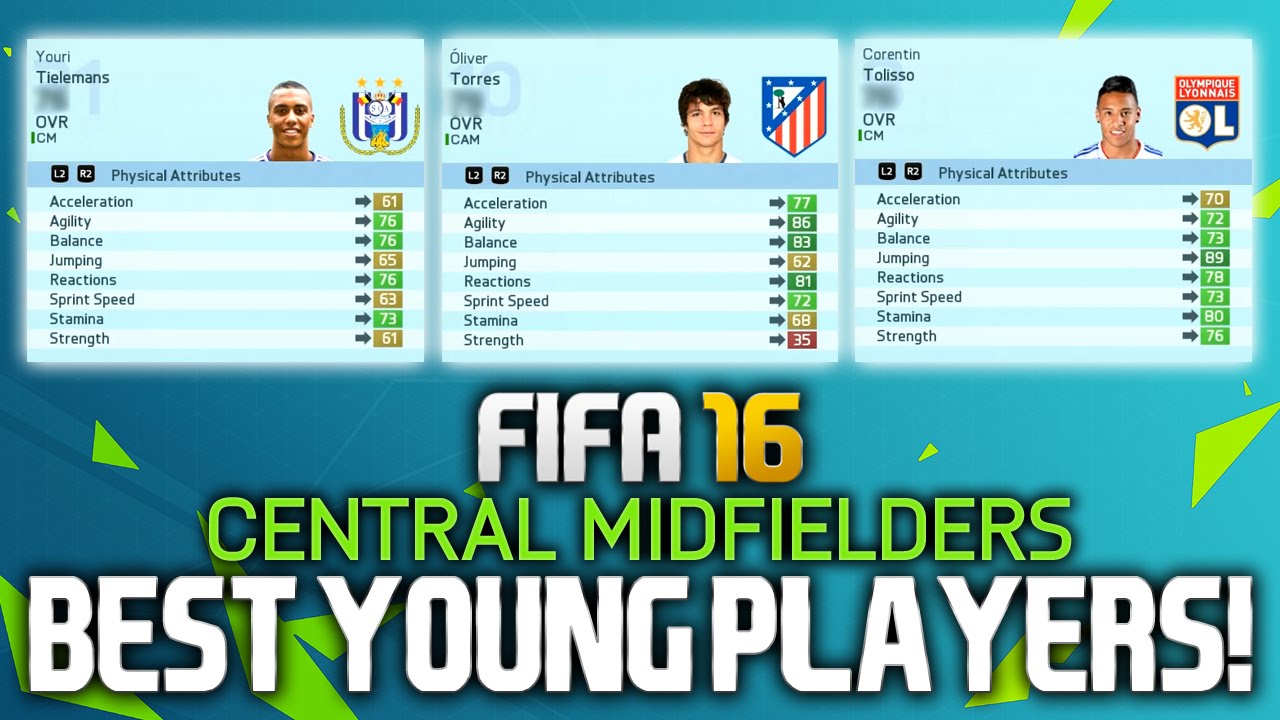 FIFA 16: BEST YOUNG PLAYERS ON CAREER MODE! (MIDFIELDERS)