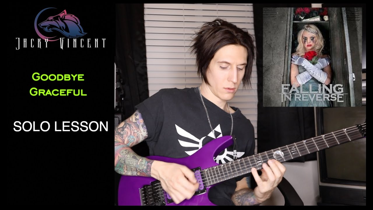 Goodbye Graceful Guitar Solo Lesson | Jacky Vincent | Falling in Reverse
